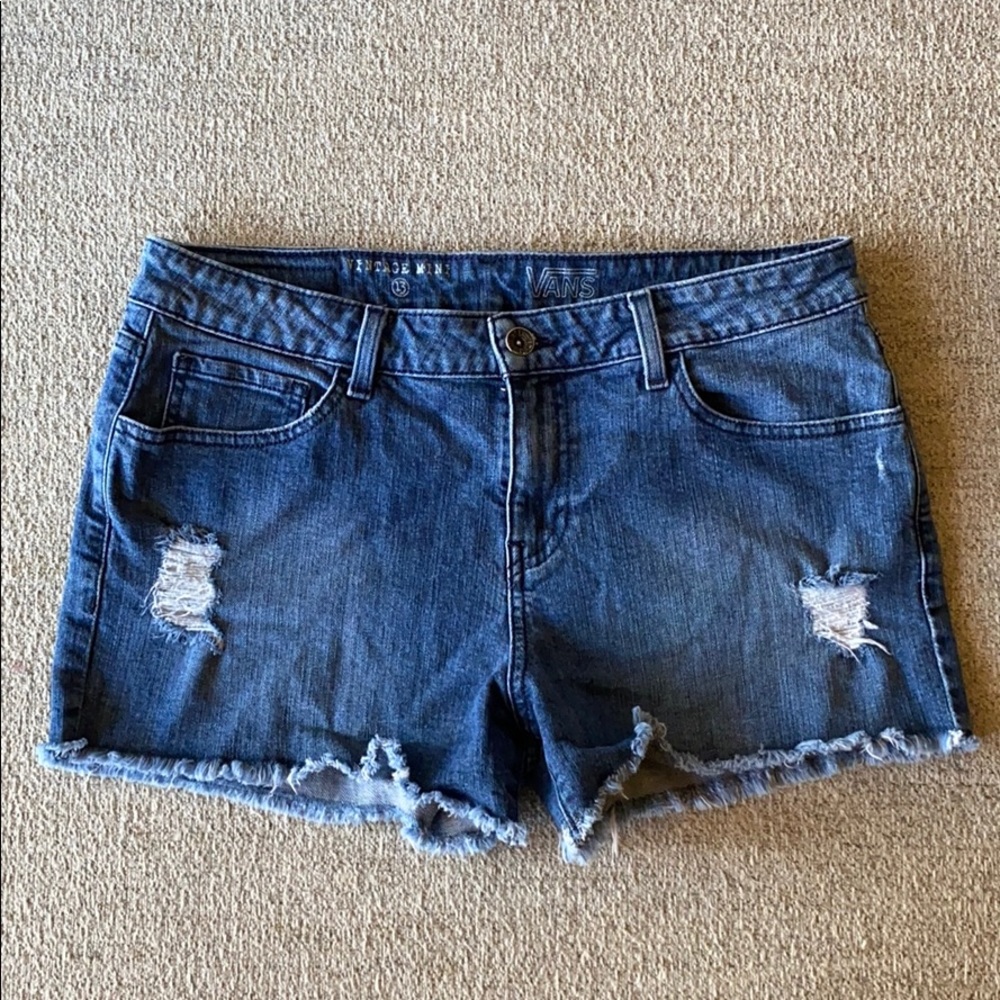Vans Cut Off Jean Shorts